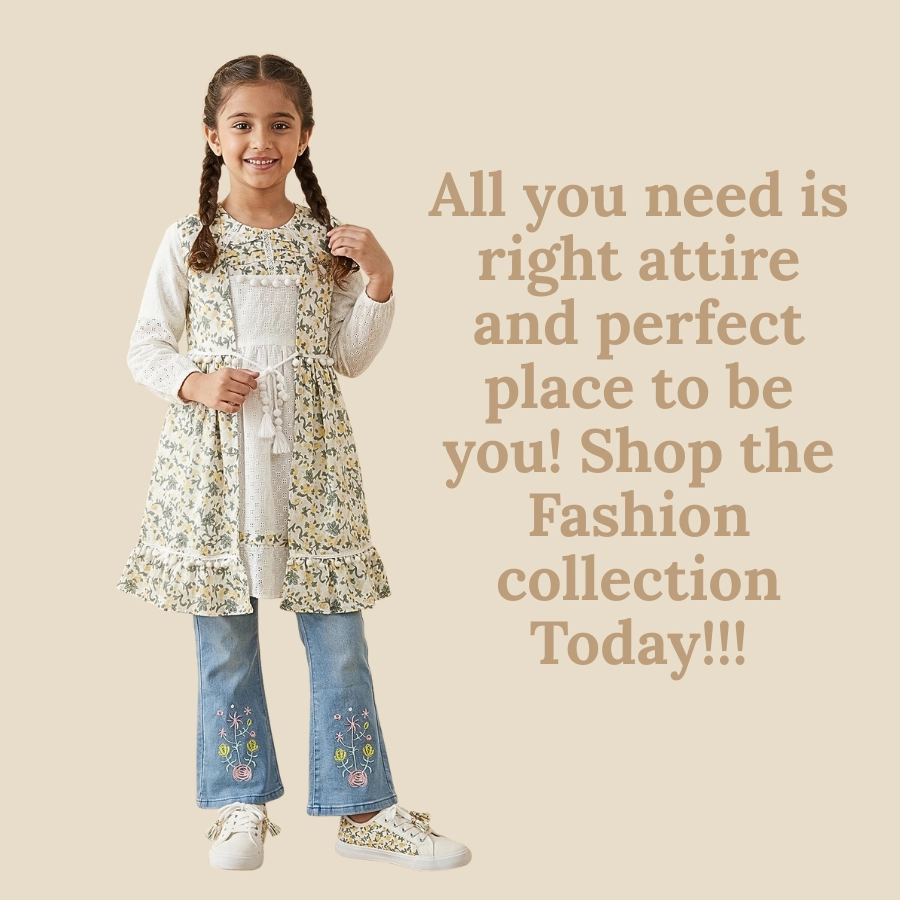 Girls Open Style Long Shirt With Fancy Pent Dress