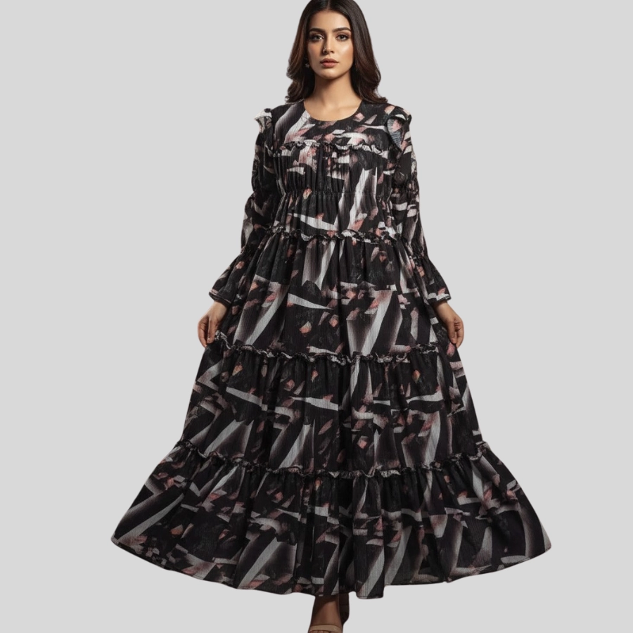 The Elegance Tiered Maxi Frock